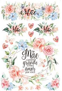 TRANSFER DE IMAGEM - BIG - FLORES MÃES - TIB-011