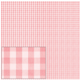 PAPEL SCRAPBOOK - SBB-007 - XADREZ ROSA E BRANCO