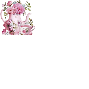 TEXTIL TÊXTIL - TTQ4-040 - CHÁ E ROSAS - LITOARTE
