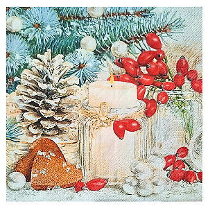Guardanapo de Papel Snowy Winter Arrangement - G3N-030