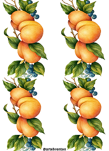 Hidro Transfer Decalque - Pessegos Grandes -