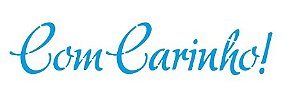 Stencil Com Carinho - STE -409 - Litoarte