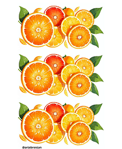 Hidro Transfer Decalques Laranjas Medias