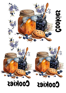 Hidro Transfer - Decalque - Cookies