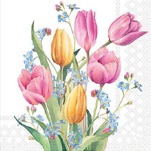 Guardanapo de Papel Tulips Bouquet