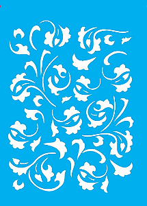 Stencil Estamparia Folhas - OPA 380