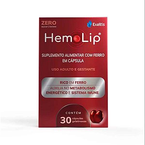 HEMOLIP 30 CAPSULAS SUPLEMENTO A BASE DE FERRO
