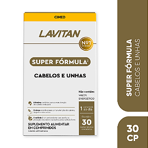 LAVITAN SUPER FORMULA CABELOS E UNHAS 30 COMPRIMIDOS