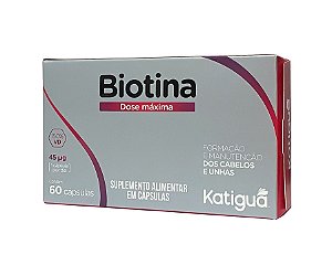 BIOTINA KATIGUÁ 60 CAPS DOSE MAX