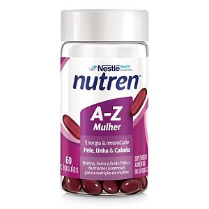 NUTREN A-Z MULHER 60 CAPS SOFTGEL CABELO PELE UNHAS - NESTLÉ
