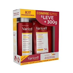 KIT PROMOCIONAL VARICELL NANOINTENSE CREME 300G + REFIL 300G