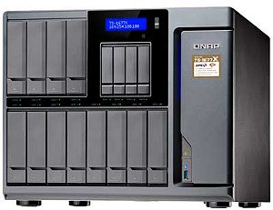 Qnap TS-1677X - Storage NAS 168TB com CPU AMD Ryzen SATA