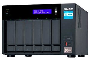 TVS-672X Qnap - Servidor NAS 6 baias para HDD SATA até 108TB