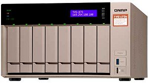 Qnap TVS-873e servidor de backup 8 baias hot-swappable (EOL)