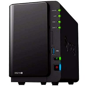 DS216+ Synology DiskStation - Storage NAS 2 Baias até 16TB