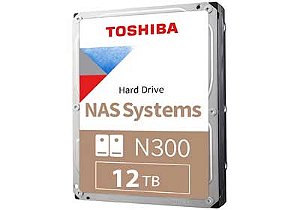 HD Interno NAS 12TB Toshiba N300 - HDWG21CXZSTA 7200 RPM SATA