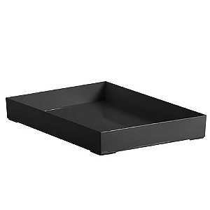 Bandeja Acrilico Organizadora Preta 34,5x25x4,7cm