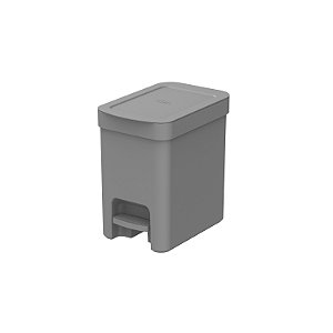 Lixeira Com Pedal Trium 6 Litros - Chumbo
