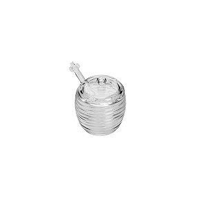 Meleira de Cristal com Pegador e Tampa Colméia 210ml