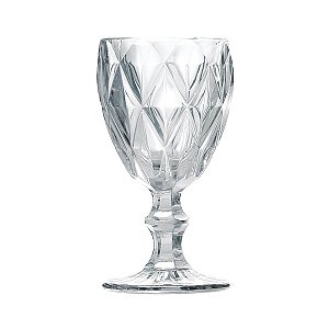 Conjunto 6 Taças de Vinho de Vidro Diamond 265ml