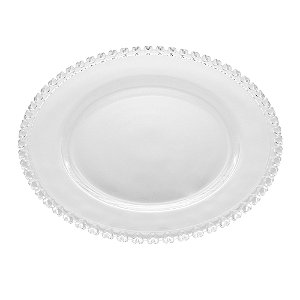 Prato para Sobremesa de Cristal Coração 20cm