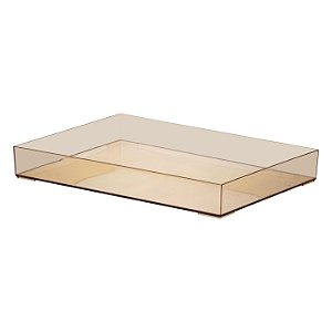 Bandeja Acrilico Organizadora Âmbar Luxxor 34,5x25x4,7cm
