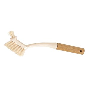 Escova de Limpeza Duo com Cabo de Bambu Branco Off