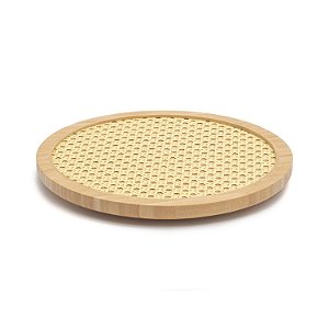 Tábua de Bambu Palhinha com Base Giratória 30cm