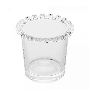 Porta Talher de Cristal Coração 8,5cm x 8cm - Lyor