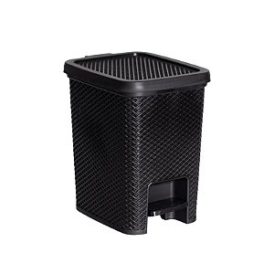 Lixeira Línea com Pedal 6L Preta - Paramount