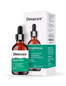 KIT 3 Séruns Ácido Glicólico 7% + Niacinamida 6% + Ext Camomila 2% - Divamor