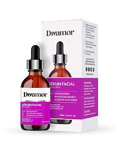 KIT 3 Séruns Niacinamida 10% + Phytofuse Renew 2% + Ext. Cha Verde 2% - Divamor