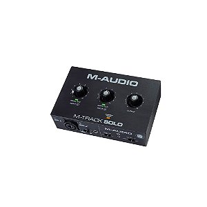 Interface de Áudio  M-Track Solo USB M-Audio - Preto