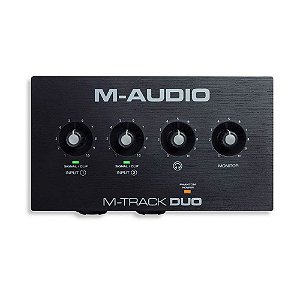 Interface de Áudio M-Track Duo USB de 2 Canais M-audio - Preto