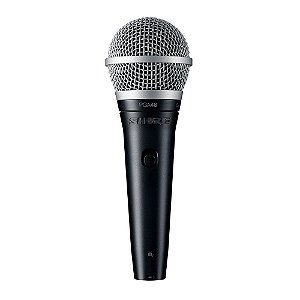 Microfone Vocal Dinâmico PGA48LC Shure - Preto