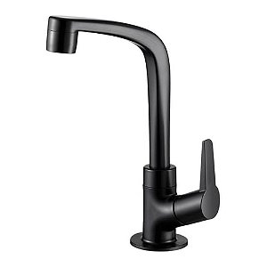 Torneira para Lavatório Lorenzetti 1195 F71 Bica Alta Flatt Preto