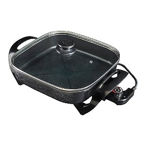 Panela Elétrica Quadrada Mangiare APEQ01I-02 Agratto Preta 220v