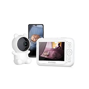 Babá Eletrônica Peek-a-Boo Dual Multkids Baby  Branco 110V