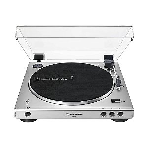 Toca-Discos Automático Bluetooth AT-LP60XBT Prata – Bivolt