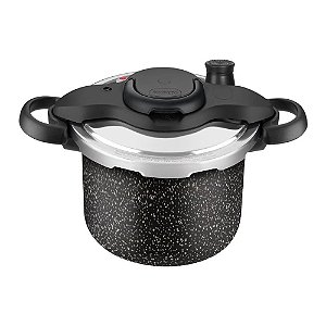 Panela de Pressão Rochedo Clipso Stone Pro 4,5L Preto