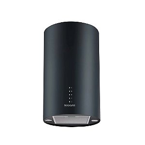 Coifa Ilha Quartzo Redonda 35cm Suggar TP3522PT 220V Preto