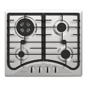 Cooktop a Gás Inox 4 Bocas Oster OTOP601 Bivolt