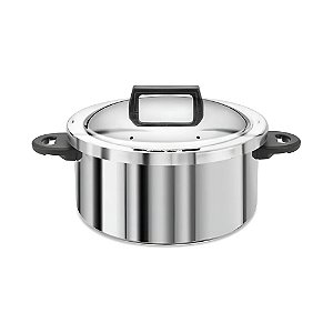 Caçarola Ramos Meia Pressão em Alumínio Polido 4L