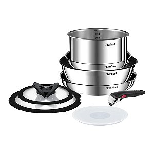 Jogo de Panelas Tefal Ingenio 4 Peças Inox Cabo Removível