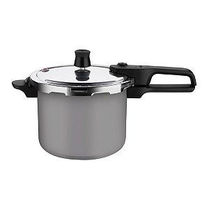 Panela de Pressão Segura 4,5L Cinza Rochedo