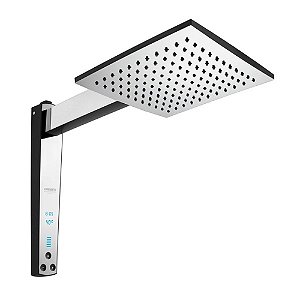 Chuveiro Acqua Century Digital Preto Cromado 220V 7500W Lorenzetti