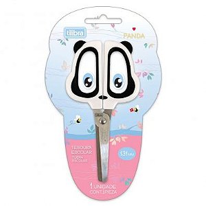 Tesoura Escolar Panda Tilibra