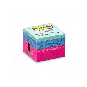 Bloco De Notas Adesivas Post It Cubinho Ultra