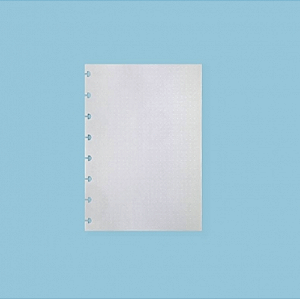 Refil Caderno Inteligente A5 Pontilhado Linha Branca 90g