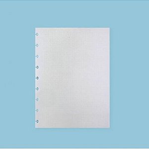 Refil Caderno Inteligente Médio Pontilhado Linha Branca 90g